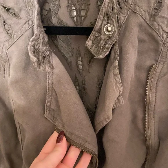 Free People Green Jacket - Picture 4 of 6